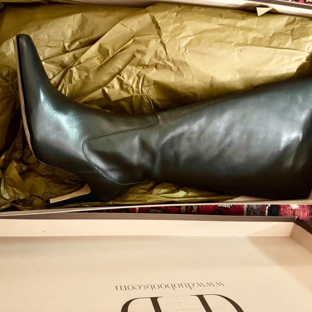 Wide Calf Duo Boots “Freya” size 7.5 Black Leather - Picture 2 of 6